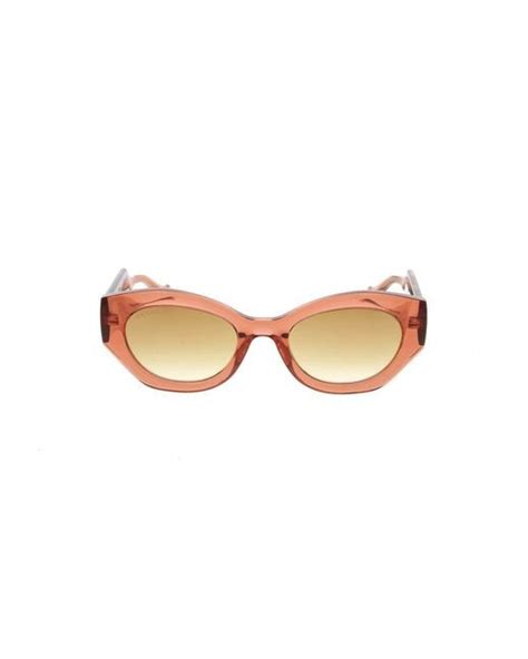 Gucci La Piscine Sunglasses 'Yellow/Brown' 